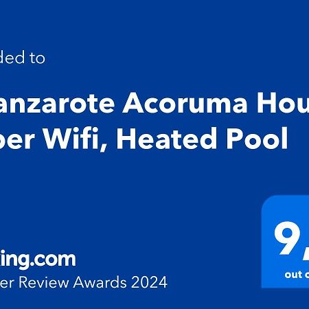Eslanzarote Acoruma House, Super Wifi, Heated Pool Güime Eksteriør bilde